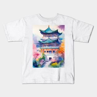 Japanese Temple in Korea Kids T-Shirt